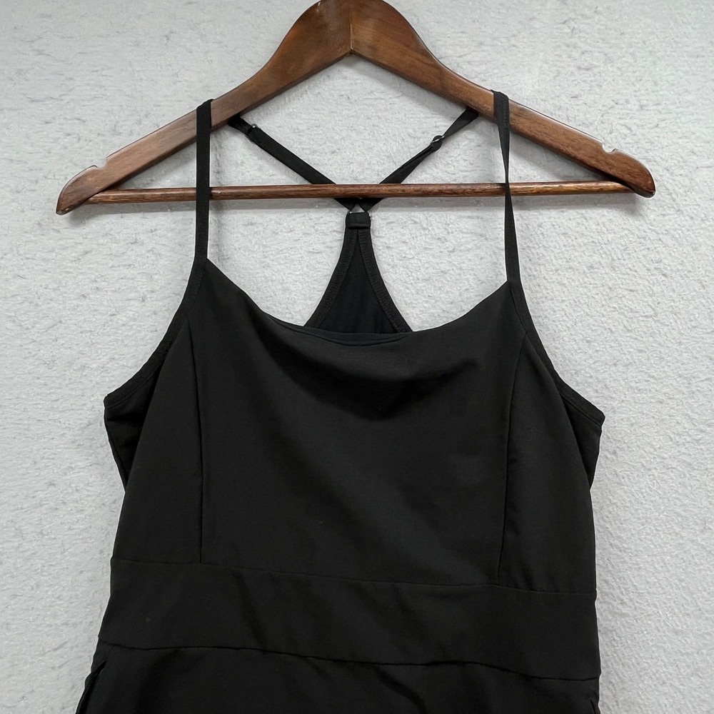 CALIA Athletic Tennis Dress Women S 15x28.5 Black Racerback Sleeveless Stretch - Picture 2 of 9